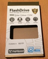 flash driveの箱